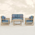 Aria Solid Wood Conversation Seating