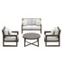 Aria Solid Wood Conversation Seating