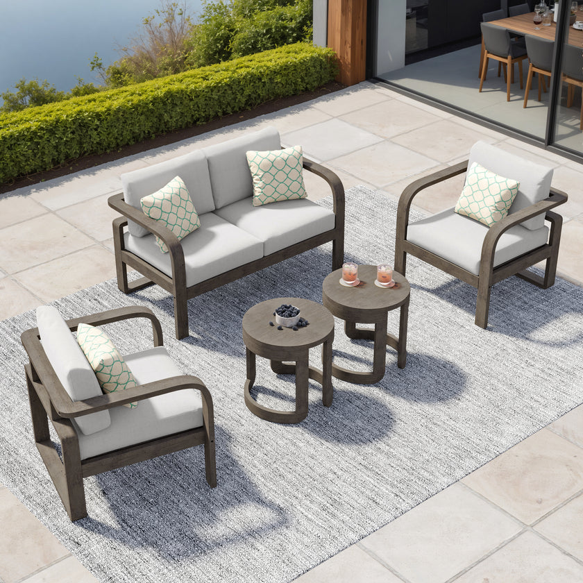 Evelyn Solid Wood Conversation Seating