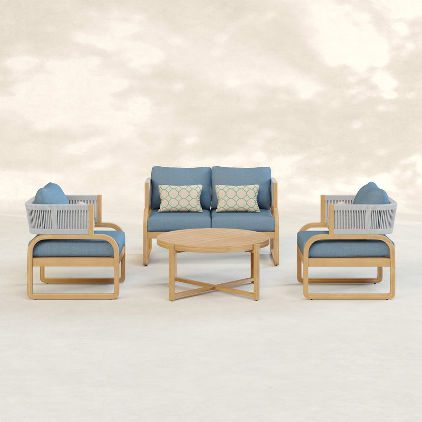 Jasper Solid Wood Conversation Seating