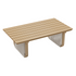 Mono Aluminum Faux Wood Coffee Table