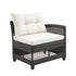 3-Person Wicker Sectional Seating Set