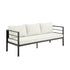7-Person Steel Seating Set with Cushions