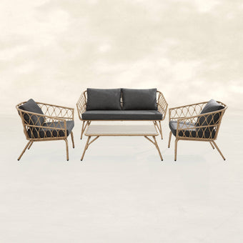 Georgia 4-Seater Wicker Set