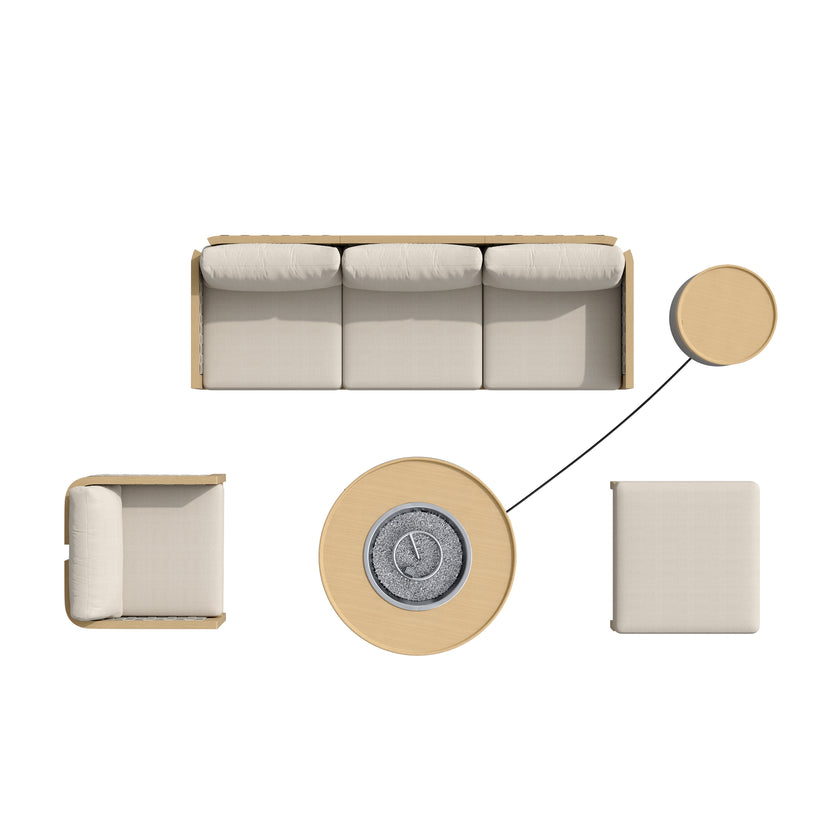 Caroline 6pc Seating Set