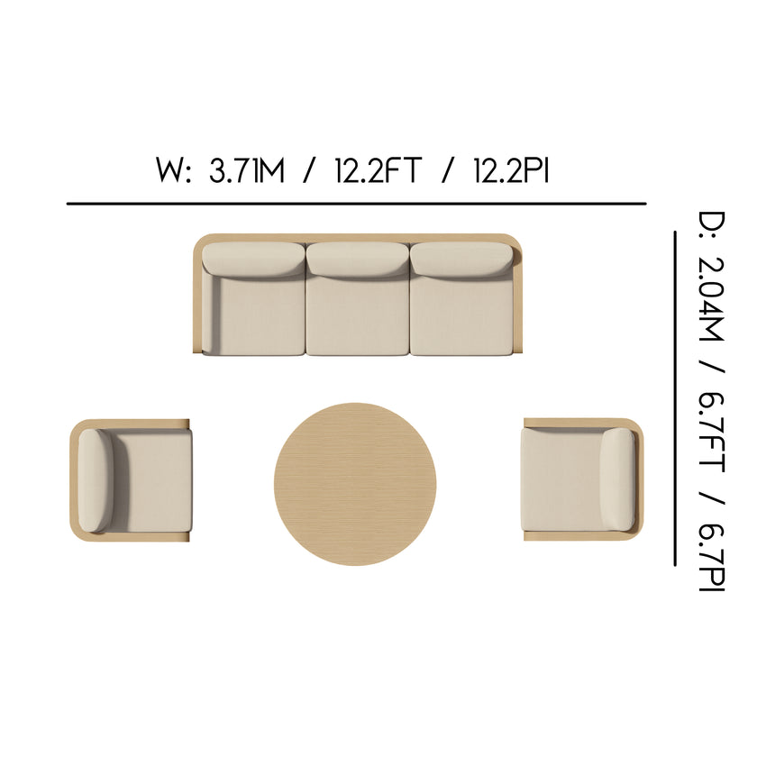 Olivia 4pc Patio Seating Set
