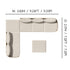 Mila 7pc Sectional