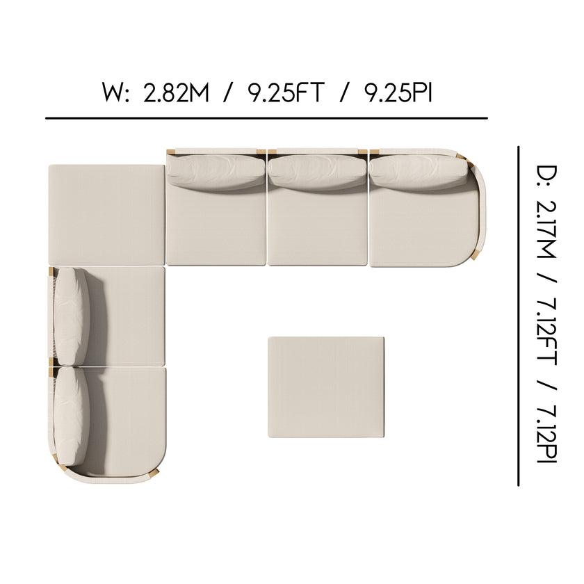 Mila 7pc Sectional