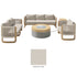 Mila 7pc Conversation Set with Fire Table