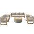 Mila 7pc Conversation Set with Fire Table