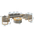Mila 7pc Conversation Set with Fire Table