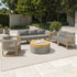Mila 7pc Conversation Set with Fire Table