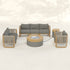 Mila 7pc Conversation Set with Fire Table