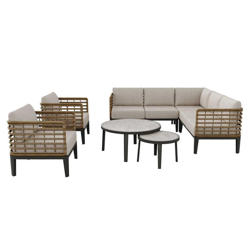 Gramercy 8pc Outdoor Sectional