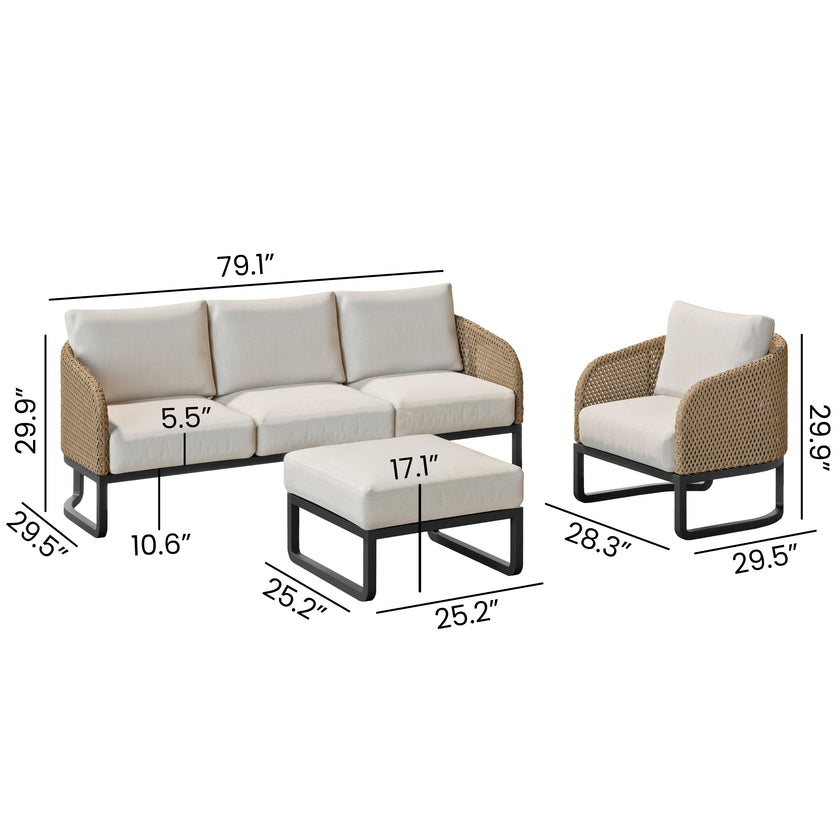 Jamison 3pc Sofa Set