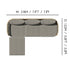 Mila 4pc Sectional