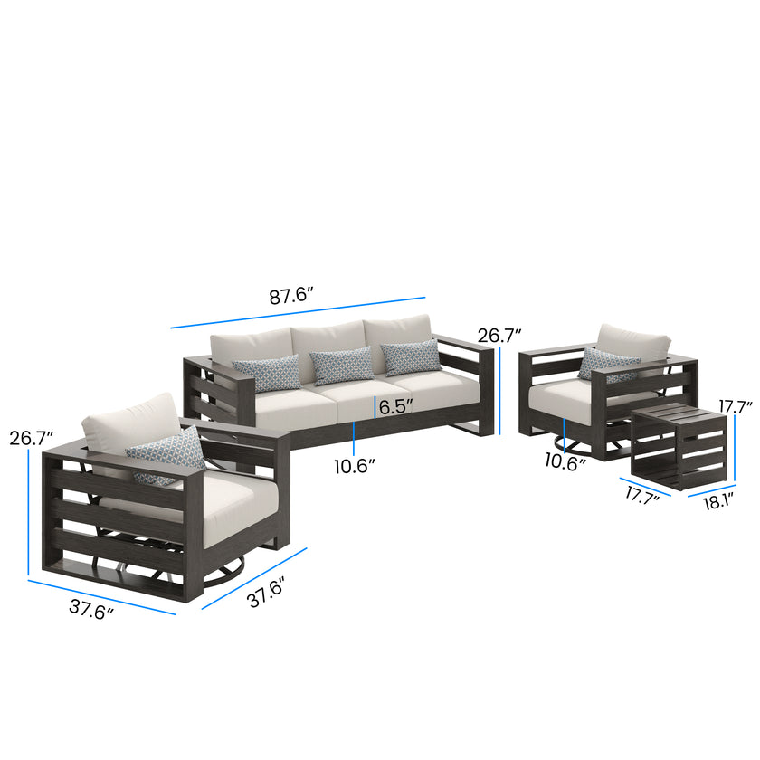 Alora 5-Seater Patio Set