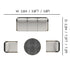 Oslo 4pc Outdoor Seating Set