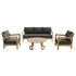 Oslo 4pc Outdoor Seating Set
