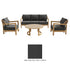 Oslo 4pc Outdoor Seating Set
