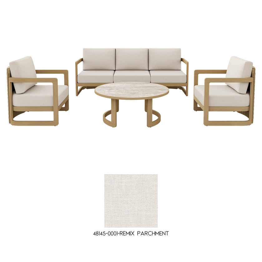 Sicily 4pc Patio Conversation Set