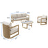 Sicily 4pc Patio Conversation Set