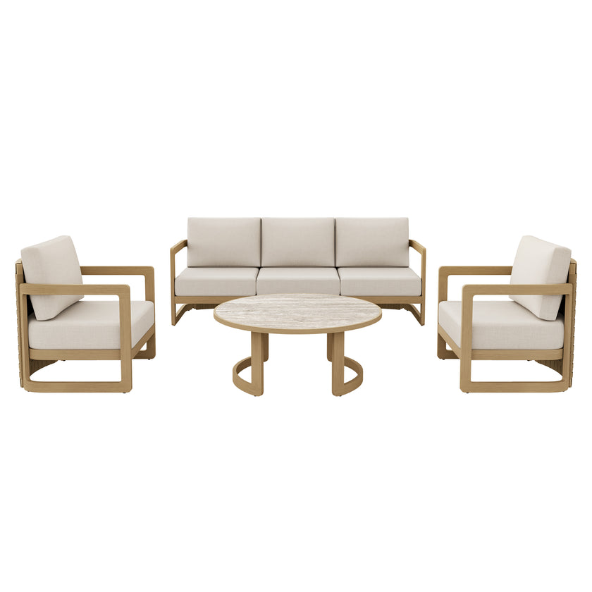Sicily 4pc Patio Conversation Set