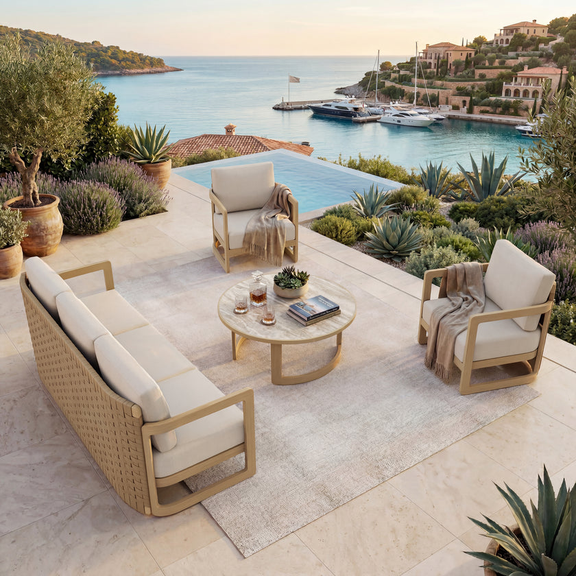 Sicily 4pc Patio Conversation Set