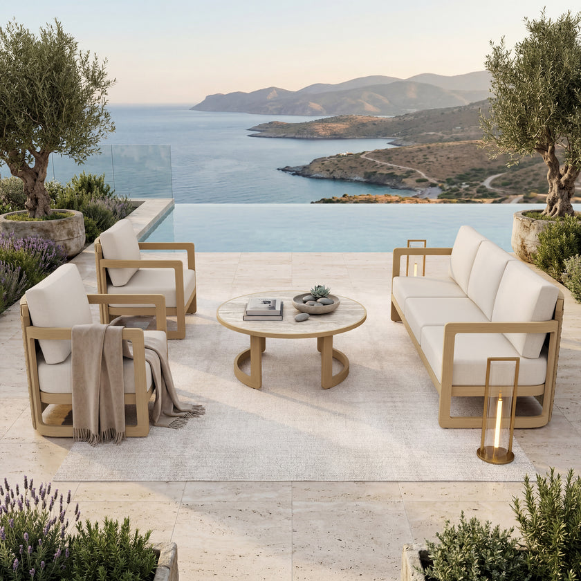 Sicily 4pc Patio Conversation Set