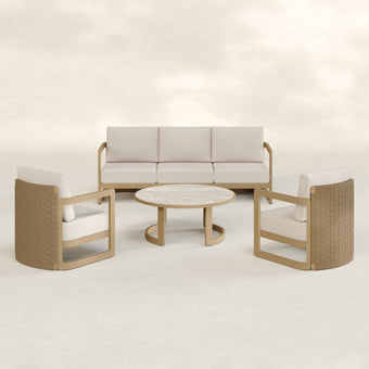 Sicily 4pc Patio Conversation Set