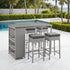 4 - Person Patio Wicker Bar Set