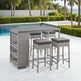4 - Person Patio Wicker Bar Set