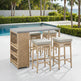 4 - Person Patio Wicker Bar Set
