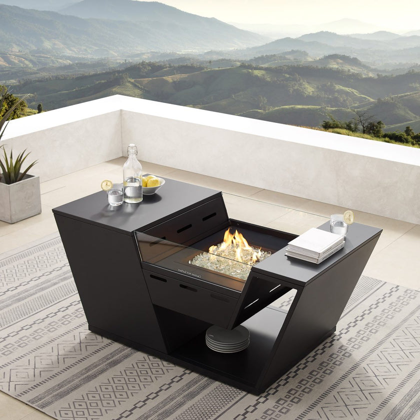 Milan Aluminum Fire Table